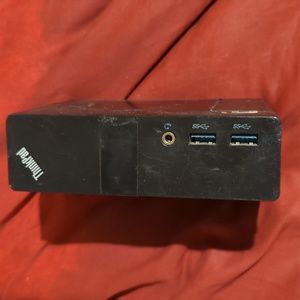 Lenovo ThinkPad dock (will work with other computers and some phones)